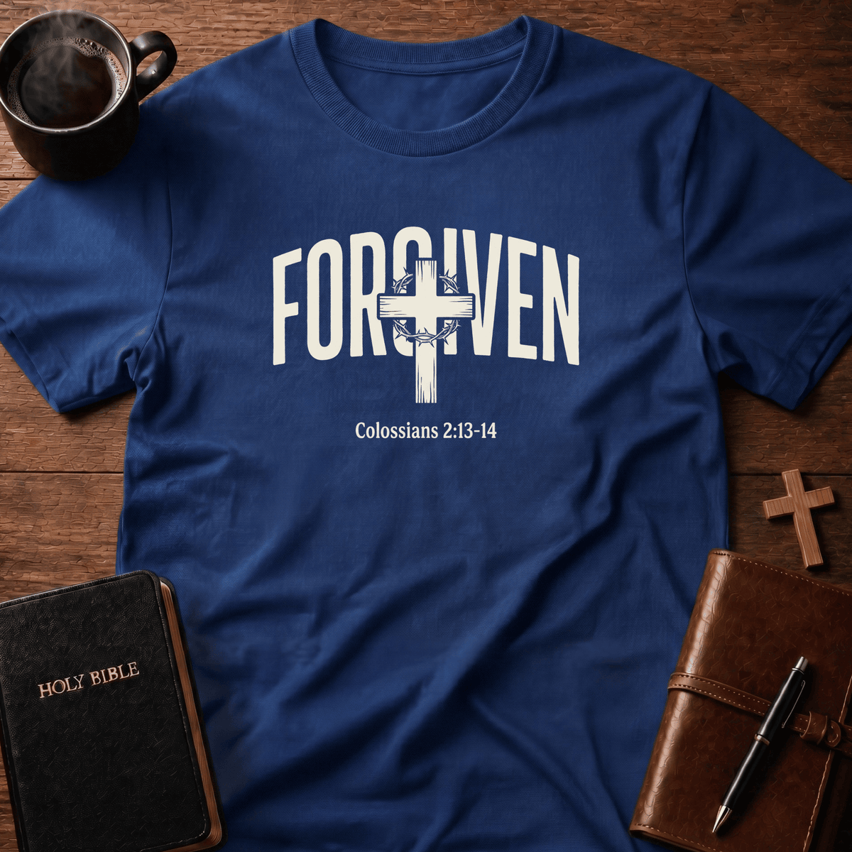 Forgiven Crown T Shirt Gift For Christian