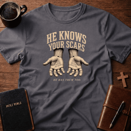 He Knows T Shirt Gift For Christian