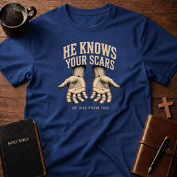 He Knows T Shirt Gift For Christian