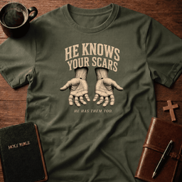 He Knows T Shirt Gift For Christian