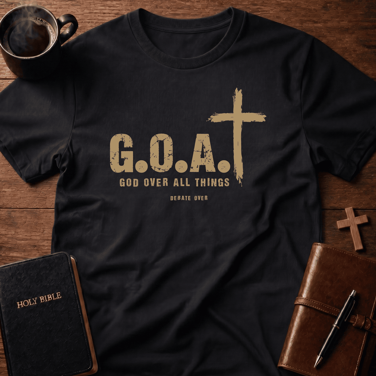 God Over All T Shirt Gift For Christian