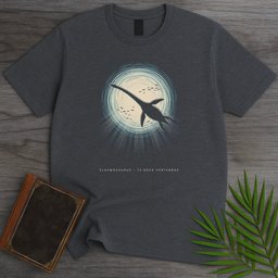 Sunlit Window Elasmosaurus T Shirt Gift For Nature Lover