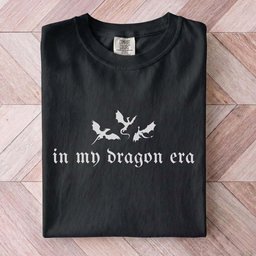 In My Dragon Era Gothic Tee Gift For Cat Lover