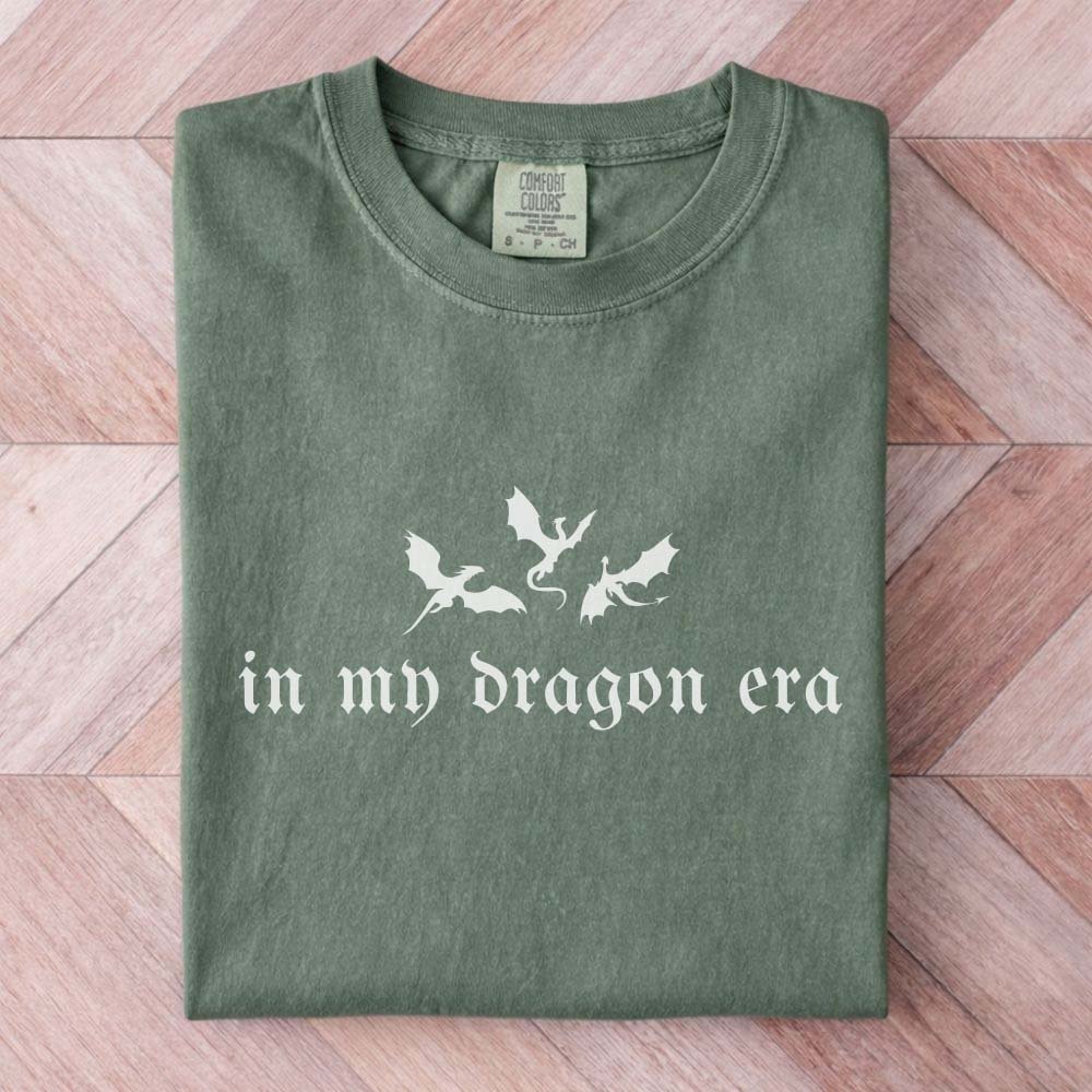 In My Dragon Era Gothic Tee Gift For Cat Lover