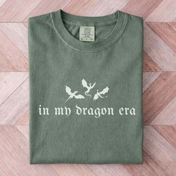 In My Dragon Era Gothic Tee Gift For Cat Lover