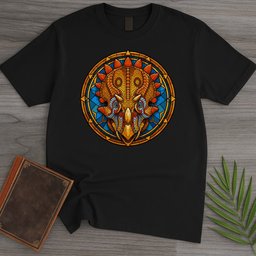 Stained Glass Regaliceratops T Shirt Gift For Nature Lover