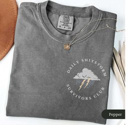 Daily Sh Tstorm Survivors Club Shirt T Shirt Gift For Cat Lover