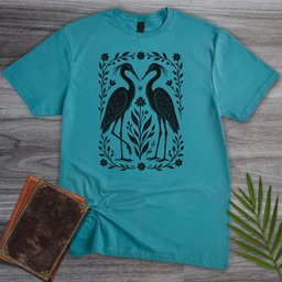 The Heron Lovers T Shirt Gift For Nature Lover