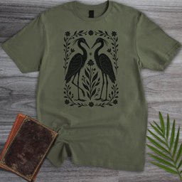 The Heron Lovers T Shirt Gift For Nature Lover