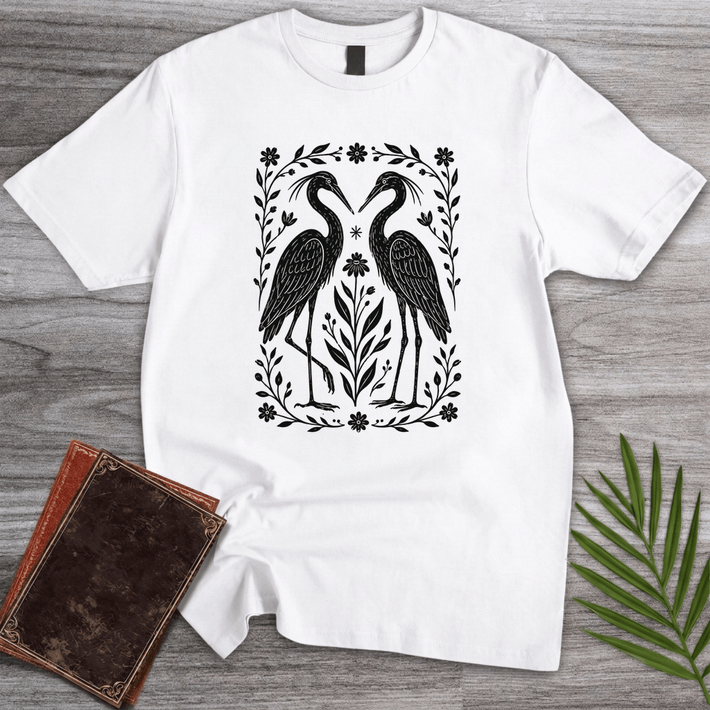 The Heron Lovers T Shirt Gift For Nature Lover