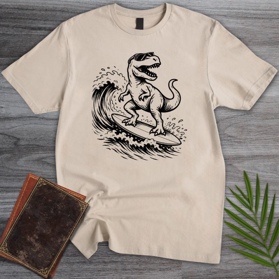 Tyranno Surfin Rex T Shirt Gift For Nature Lover