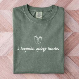 I Require Spicy Books Tee Gift For Cat Lover