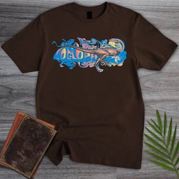 Triassic Melt Coelophysis Blue T Shirt Gift For Nature Lover