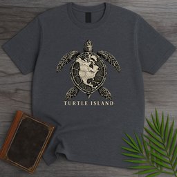 Turtle Island T Shirt Gift For Nature Lover
