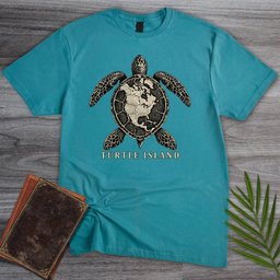 Turtle Island T Shirt Gift For Nature Lover
