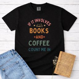 Books And Coffee Rainbow Tee Gift For Cat Lover
