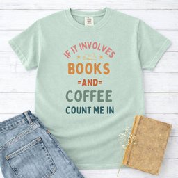 Books And Coffee Rainbow Tee Gift For Cat Lover