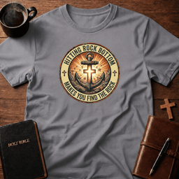 Anchor Rock T Shirt Gift For Christian