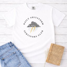Daily Sh Tstorm Survivors Club Tee Gift For Cat Lover