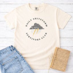 Daily Sh Tstorm Survivors Club Tee Gift For Cat Lover
