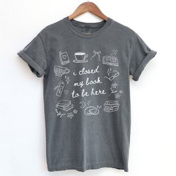 I Closed My Book To Be Here Doodle Shirt T Shirt Gift For Cat Lover