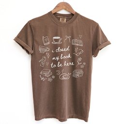 I Closed My Book To Be Here Doodle Shirt T Shirt Gift For Cat Lover