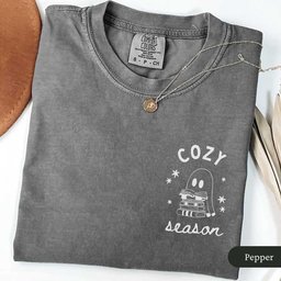 Cozy Season Ghost Shirt T Shirt Gift For Cat Lover