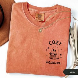 Cozy Season Ghost Shirt T Shirt Gift For Cat Lover