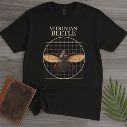 Vitruvian Beetle T Shirt Gift For Nature Lover