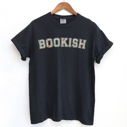 Floral Bookish Varsity Shirt T Shirt Gift For Cat Lover