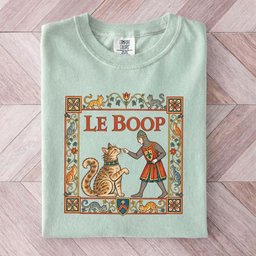 Le Boop Medieval T Shirt Gift For Cat Lover