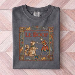 Le Boop Medieval T Shirt Gift For Cat Lover