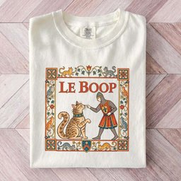 Le Boop Medieval T Shirt Gift For Cat Lover