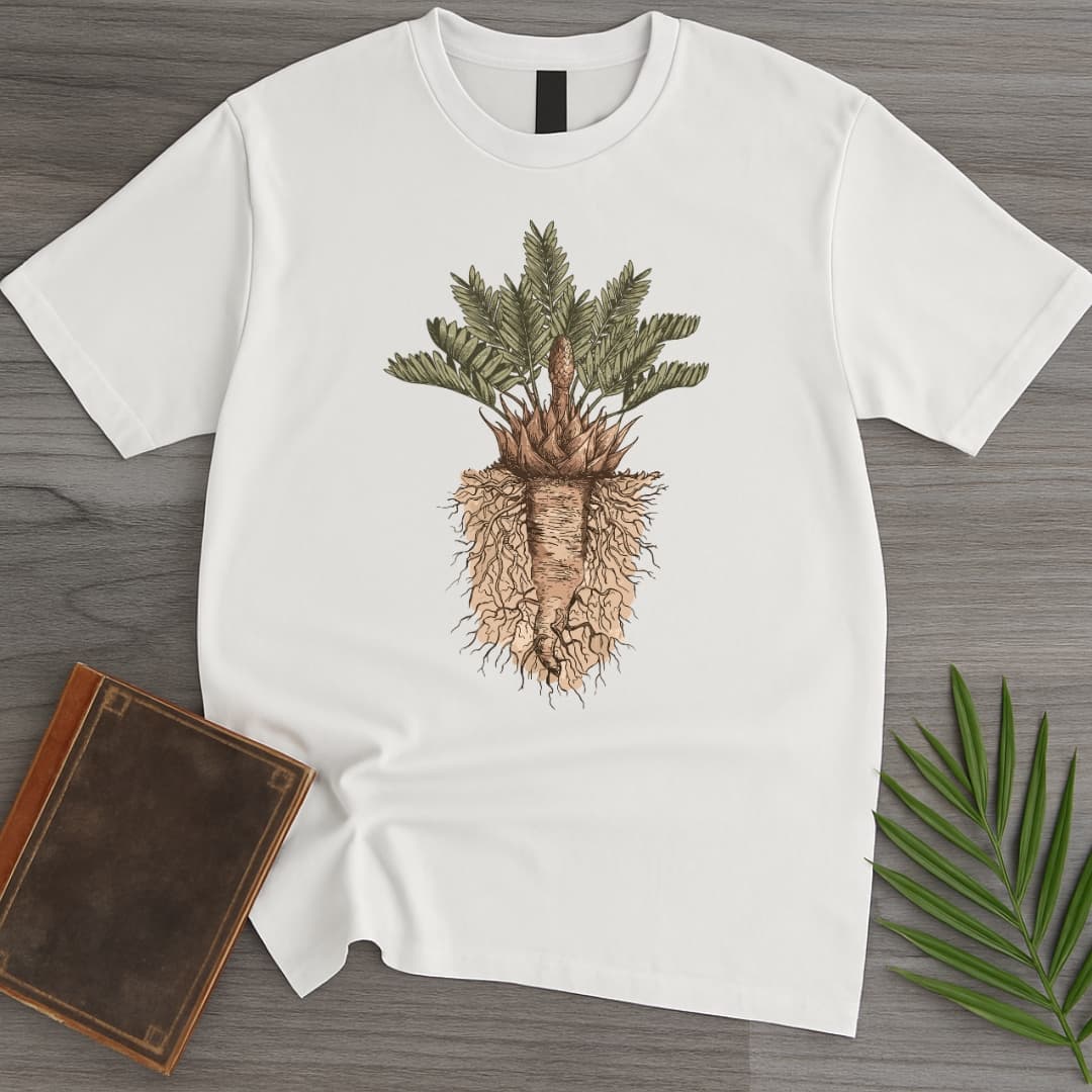 Vintage Cycad Paleobotany T Shirt Gift For Nature Lover