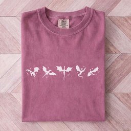 Minimalist Tiny Dragons Tee Gift For Cat Lover