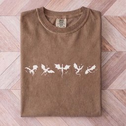 Minimalist Tiny Dragons Tee Gift For Cat Lover