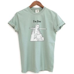 Im Fine Medieval Humor Shirt T Shirt Gift For Cat Lover