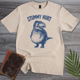 T Rex Stummy Hurt T Shirt Gift For Dinosaur Lover