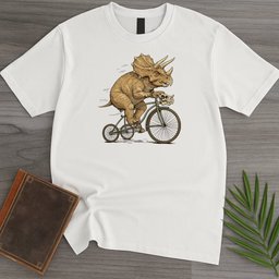 Triceratops Tricycle T Shirt Gift For Dinosaur Lover