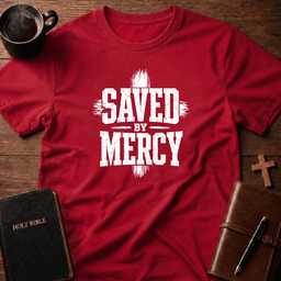 By Mercy T Shirt Gift For Christian
