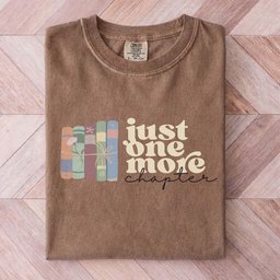 Just One More Chapter Bookish Tee Gift For Cat Lover