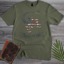 Velociraptor Fossil Americas 250th T Shirt Gift For Nature Lover