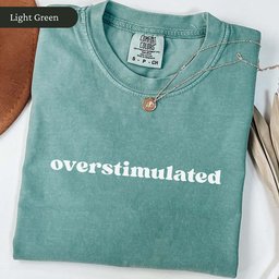 Minimalist Overstimulated Shirt T Shirt Gift For Cat Lover