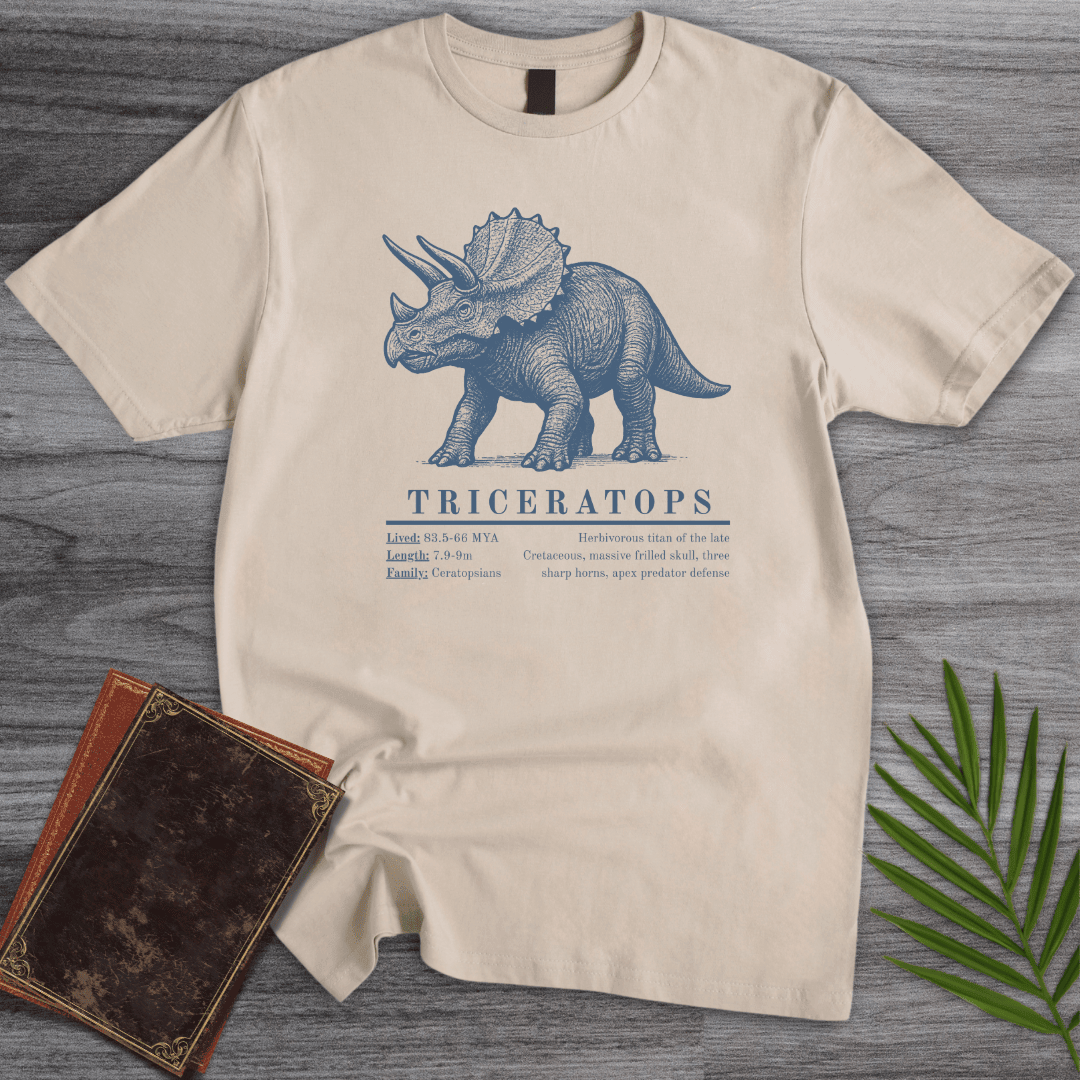 Triceratops Herbivorous Titan T Shirt Gift For Dinosaur Lover