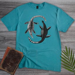 Yin Yang Plesiosaurs T Shirt Gift For Nature Lover