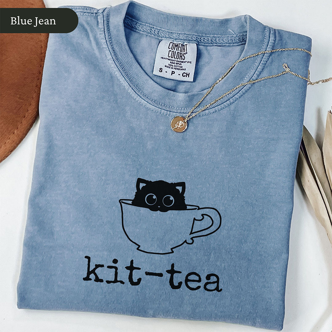 Kit Tea Tea Lover Shirt T Shirt Gift For Cat Lover