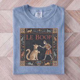 Le Boop Medieval Cat T Shirt Gift For Cat Lover