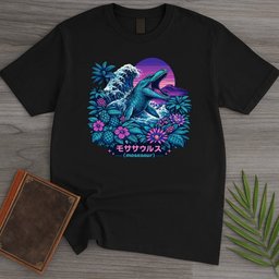 Vintage Retro Mosasaur T Shirt Gift For Nature Lover