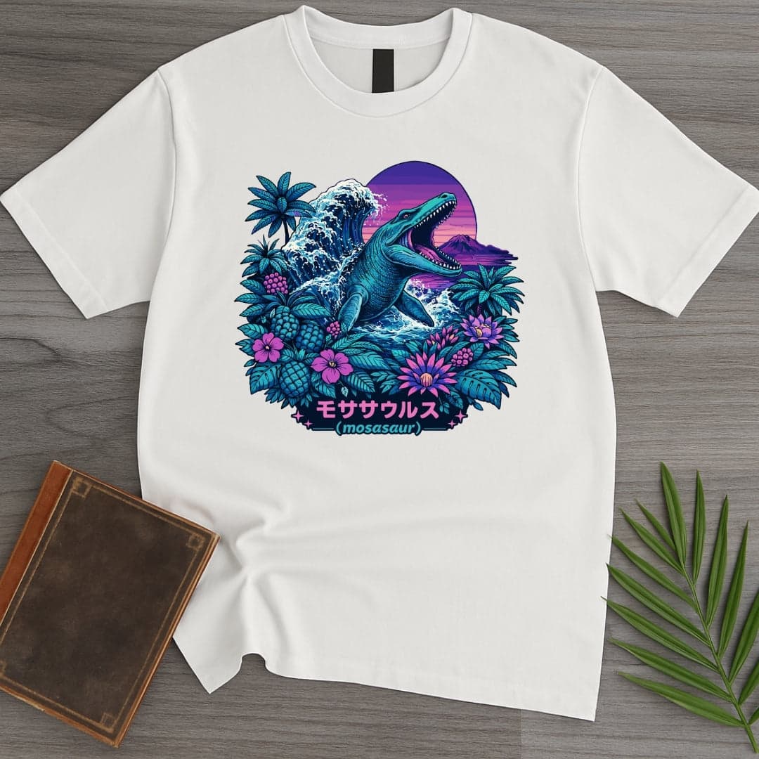 Vintage Retro Mosasaur T Shirt Gift For Nature Lover