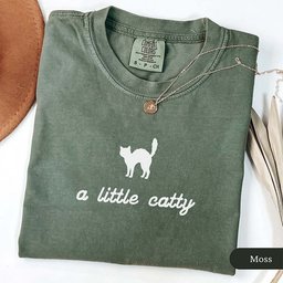A Little Catty T Shirt Gift For Cat Lover